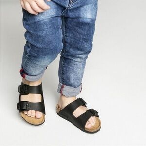 Birkenstock Kids Arizona Cork Sandals Black